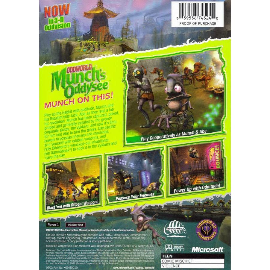 XBOX - Oddworld Munch's Oddysee (Platinum Hits / Sealed)