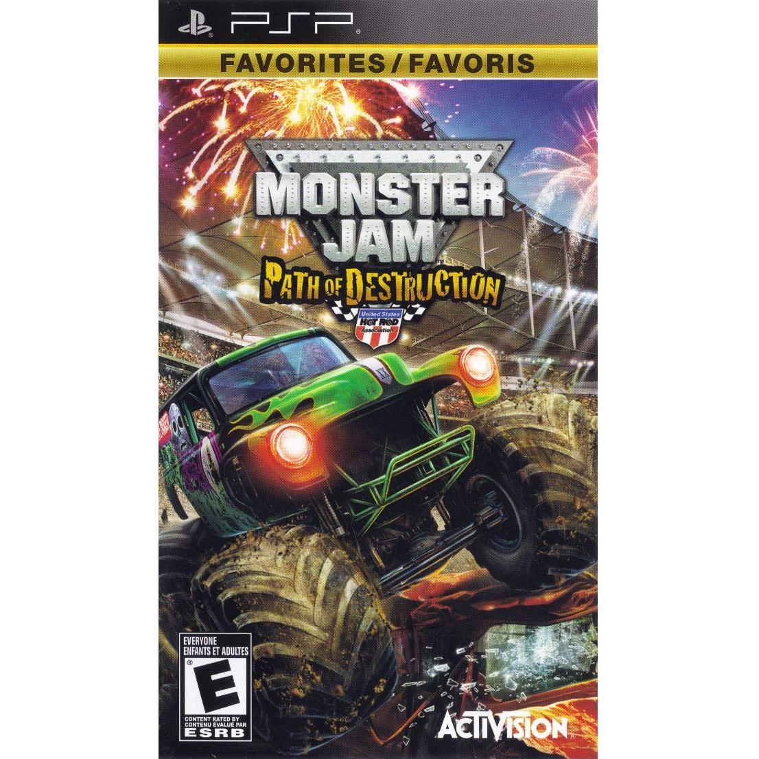 PSP - Monster Jam Path of Destruction (In Case / Favorites)