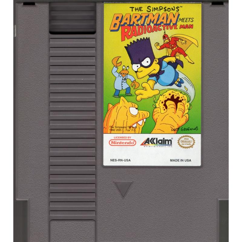 NES - The Simpsons Bartman Meets Radioactive Meets Radioactive Man (Cartridge Only)