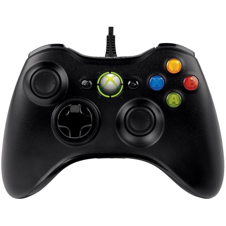 Official XBOX 360 Wired Controller (Black / Used)