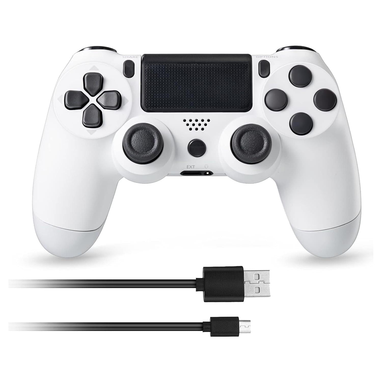 PS4 Third Party Doubleshock IV Controller (Wireless) (White)