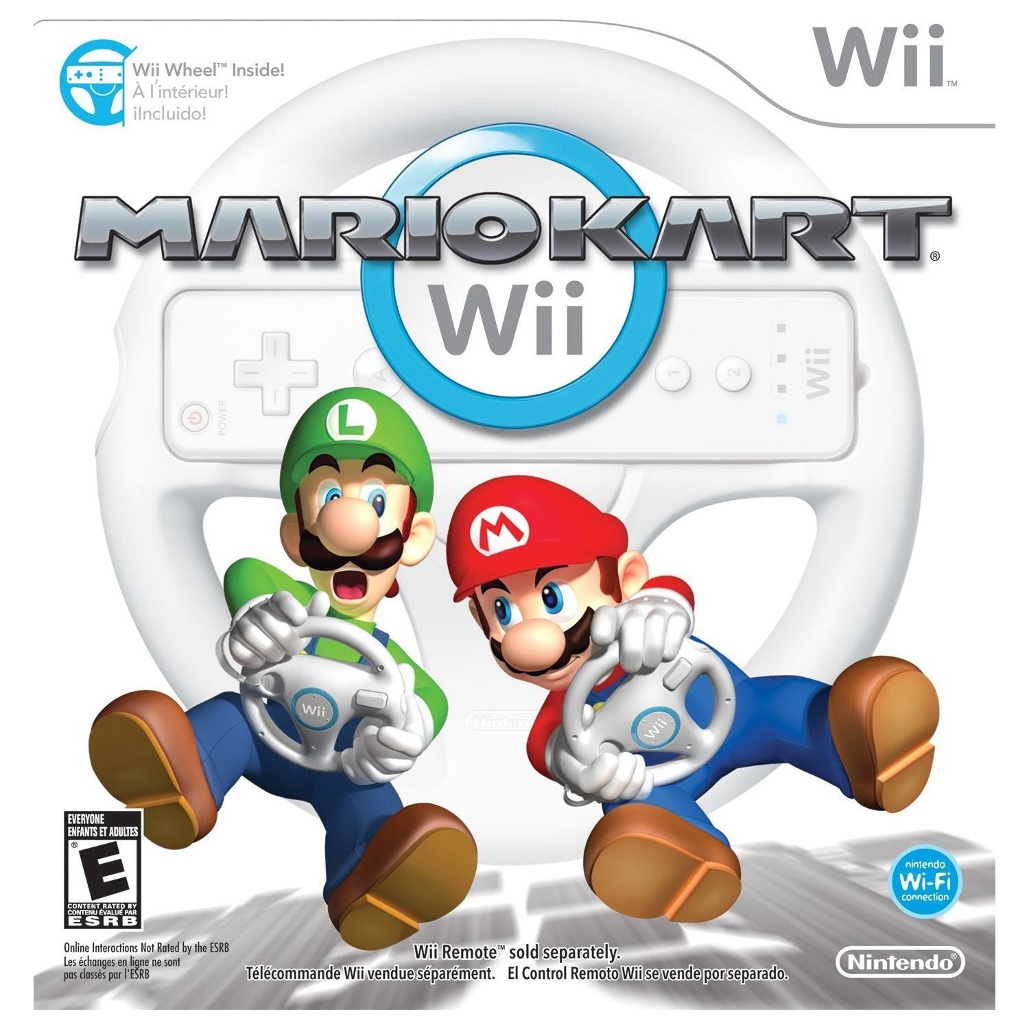 WII - Mario Kart Wii + Wii Wheel!