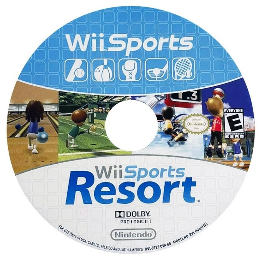 Wii - Wii Sports Resort + Wii Sports Combo Pack (In Folder)