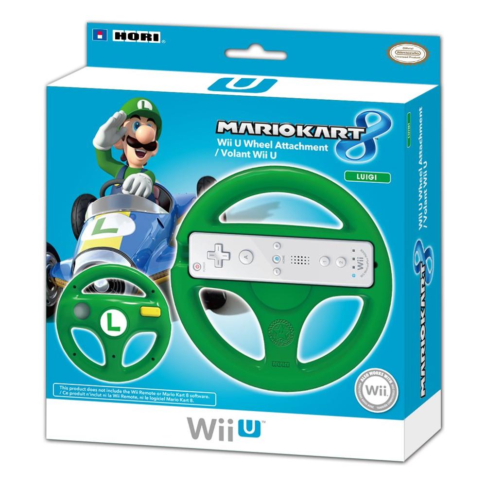 WII - Branded Nintendo Steering Wheel Luigi Edition