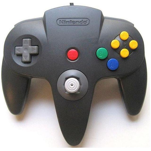 Manette Nintendo 64 de marque (noire / usagée)