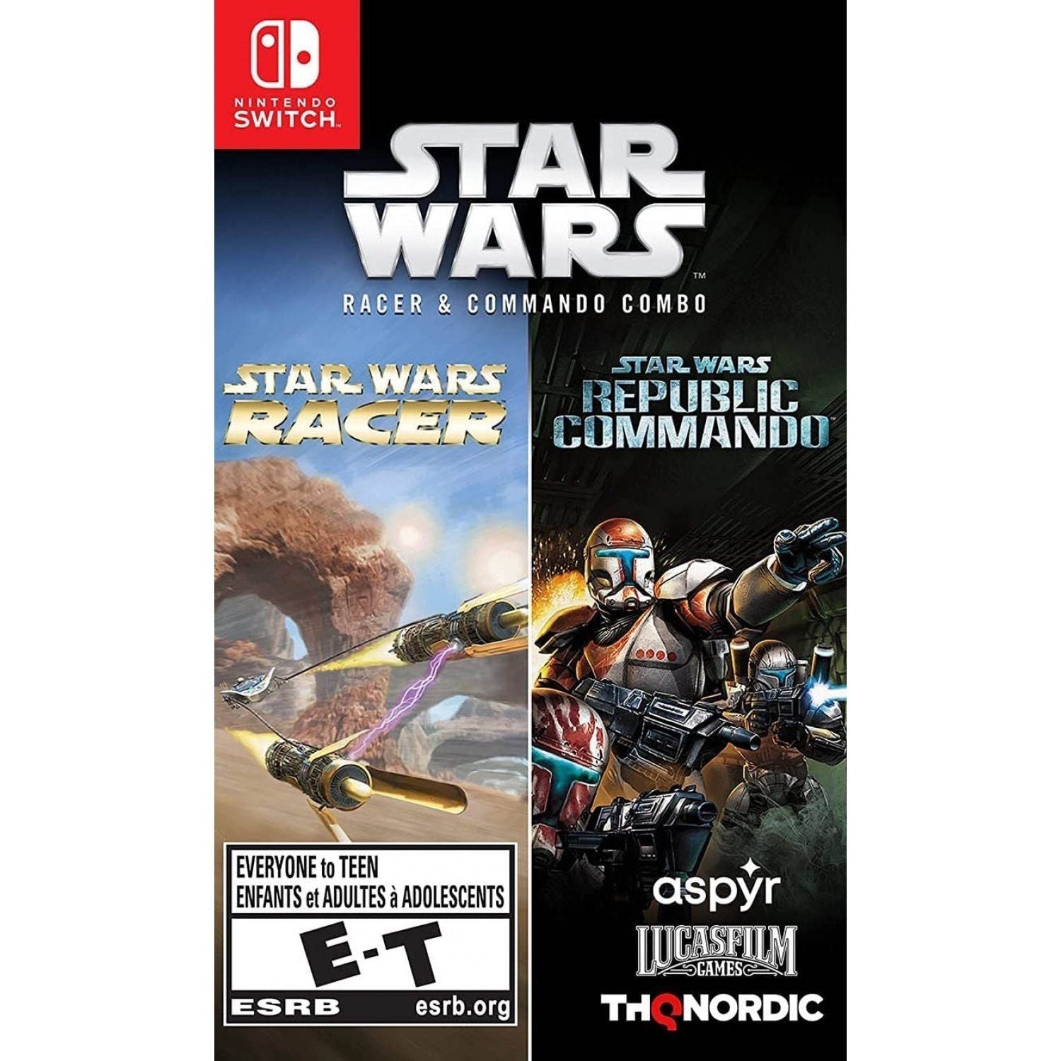 Switch - Star Wars Racer &amp; Commando Combo (dans l'étui)