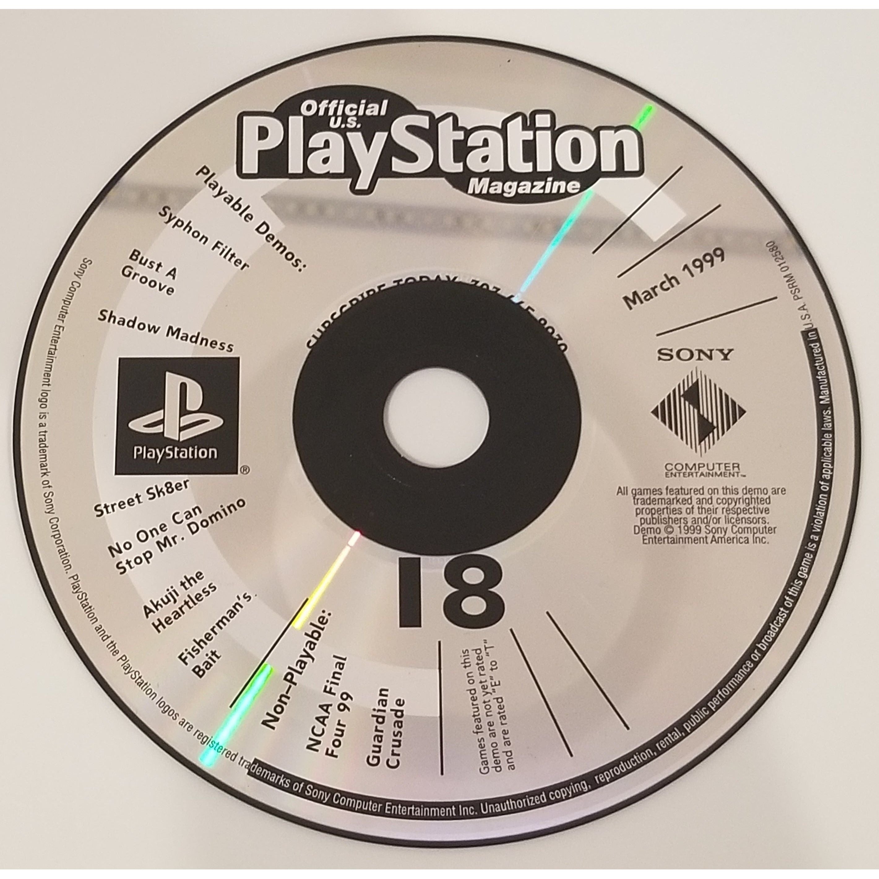 PS1 - Démo officielle du Playstation Magazine numéro 18