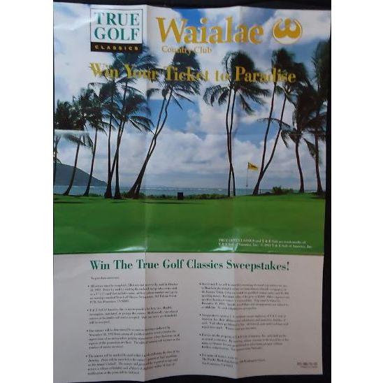 SNES - Waialae Country Club Sweepstakes Poster