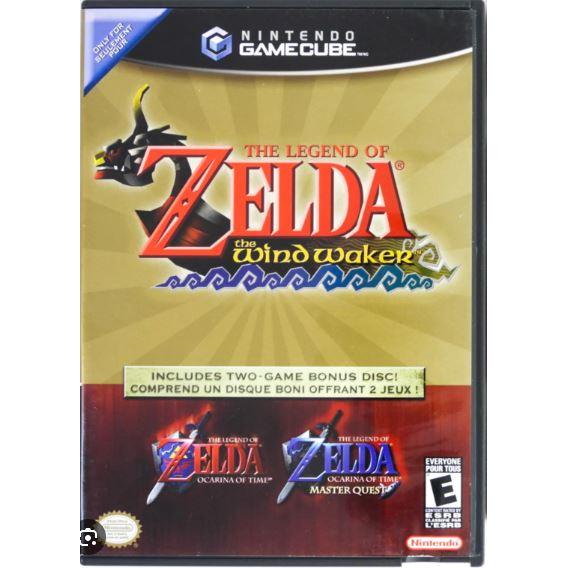 GameCube - Legend Of Zelda Wind Waker avec Ocarina of Time et Master Quest