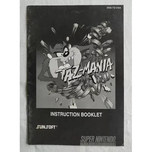 SNES - Taz-Mania (Monochromatic Manual)