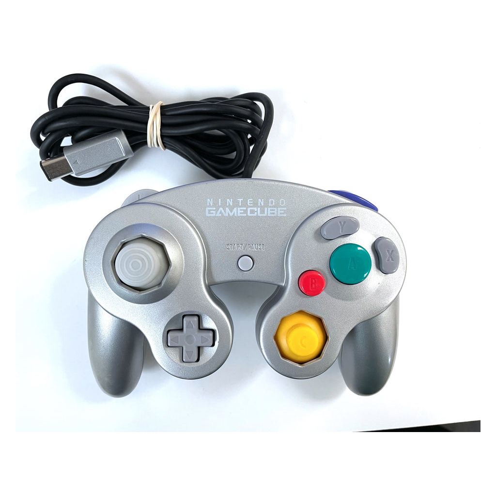 Branded Nintendo Gamecube Controller (Platinum Silver / Used)