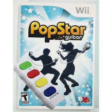 Wii - Popstar Guitar with Adapter