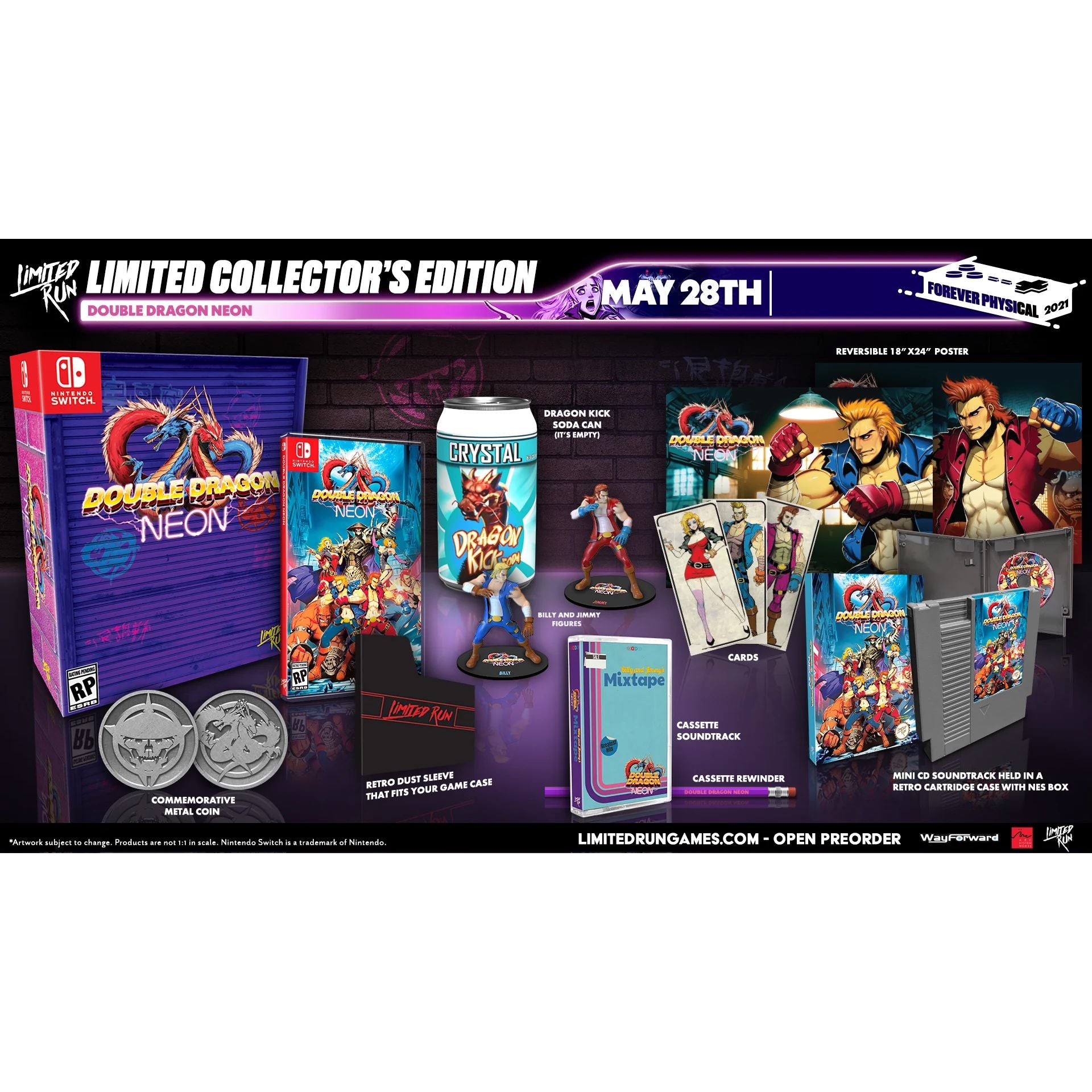 Switch - Double Dragon Neon Classic Edition - Limited Run #108