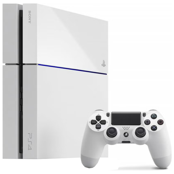 PlayStation 4 System 500GB - Glacier White Edition (Slight Discolourat PlayStation 4 System 500GB - Glacier White Edition (Slight Discolourat