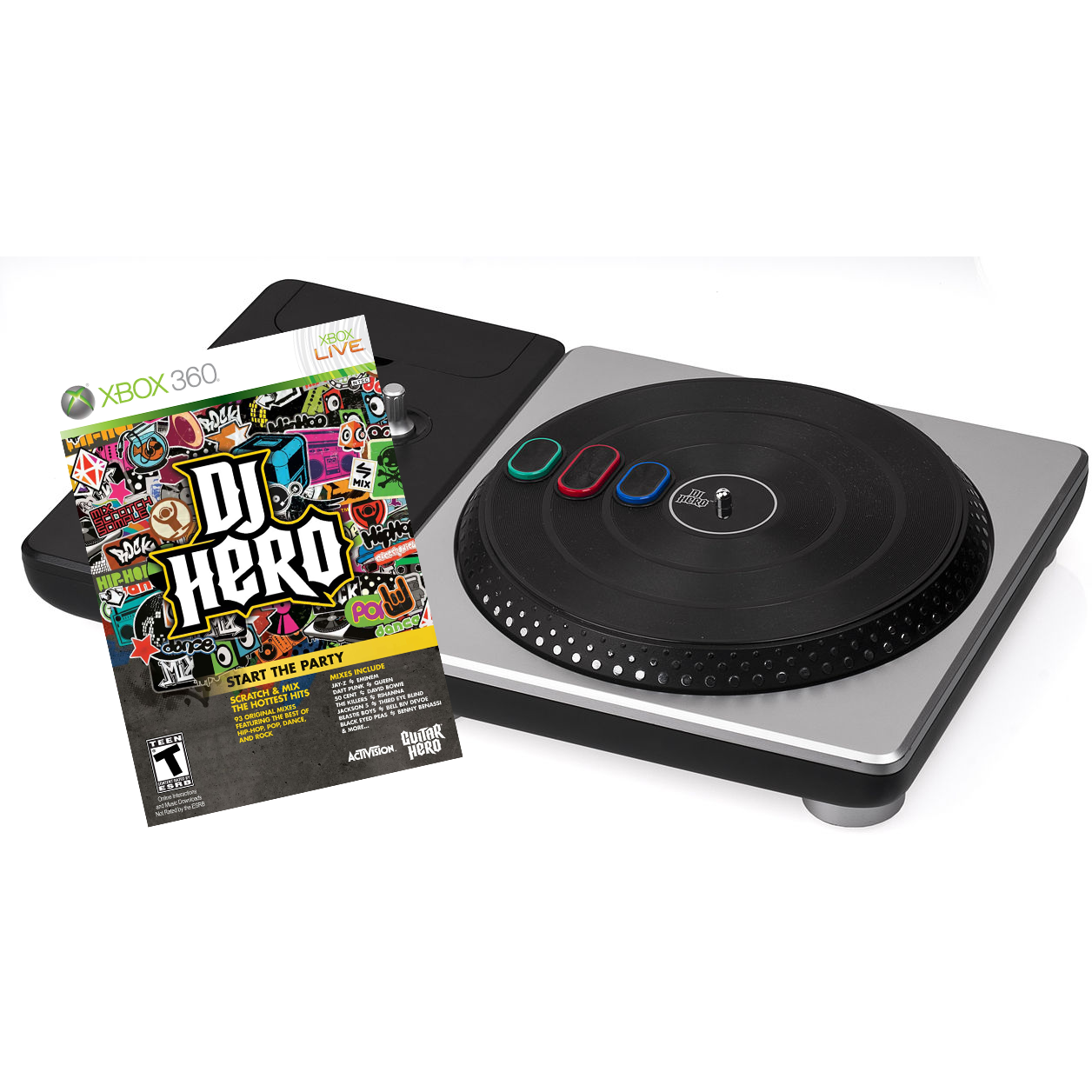XBOX 360 - DJ Hero avec platine vinyle
