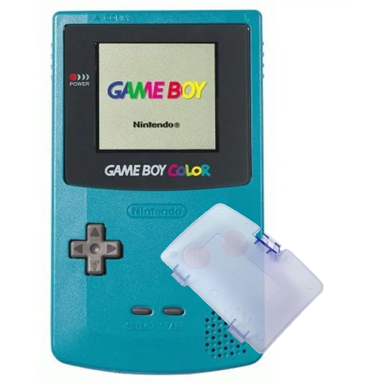 Game Boy Color System (Teal / Clear Battery Cover)