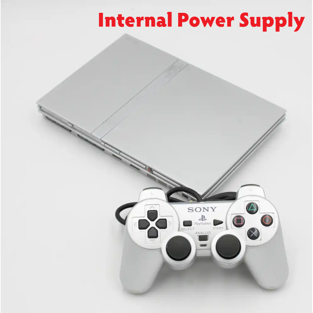 PlayStation 2 Slim System - Silver Edition with Internal Power Supply PlayStation 2 Slim System - Silver Edition with Internal Power Supply