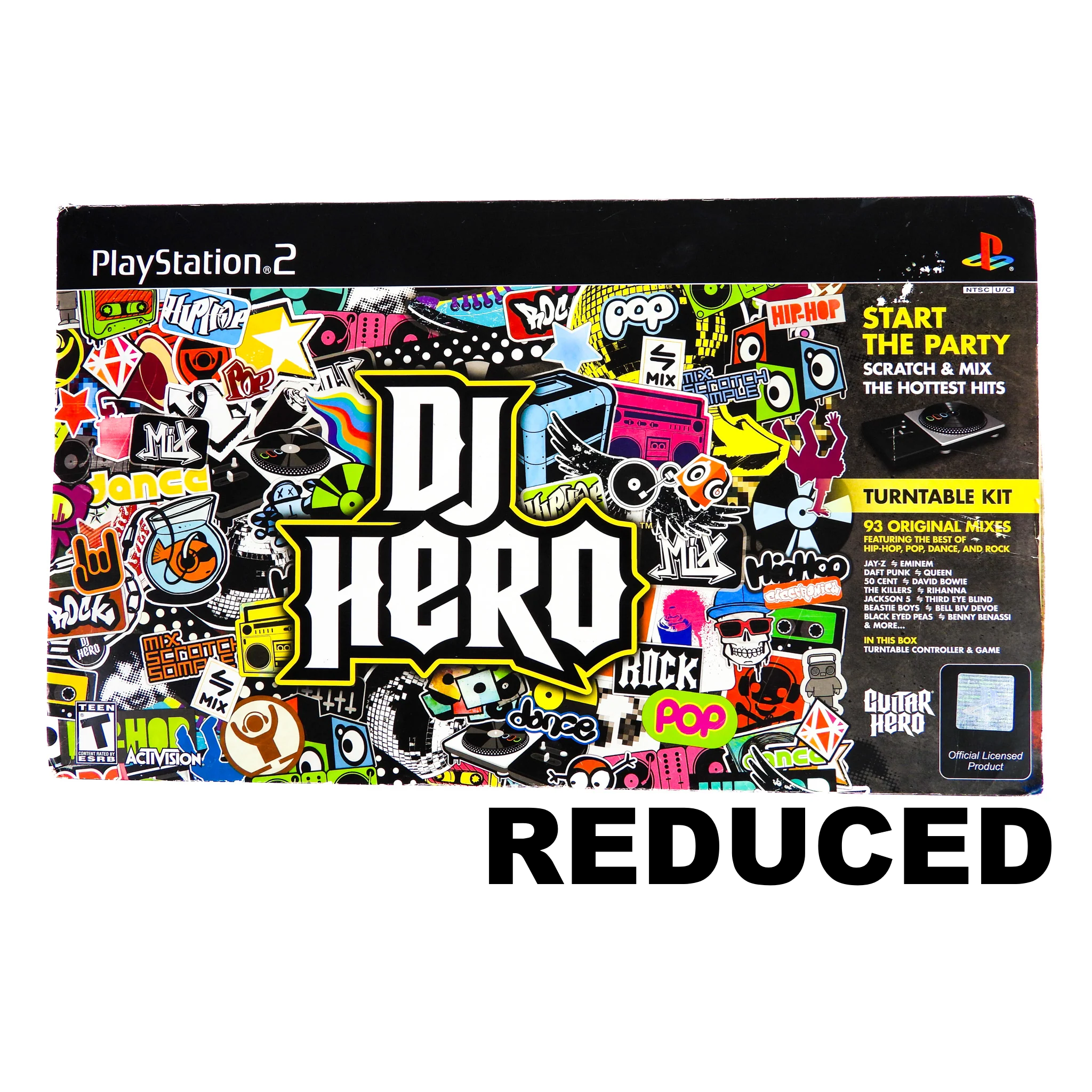 PS2 - DJ Hero with Turntable (Reduced)