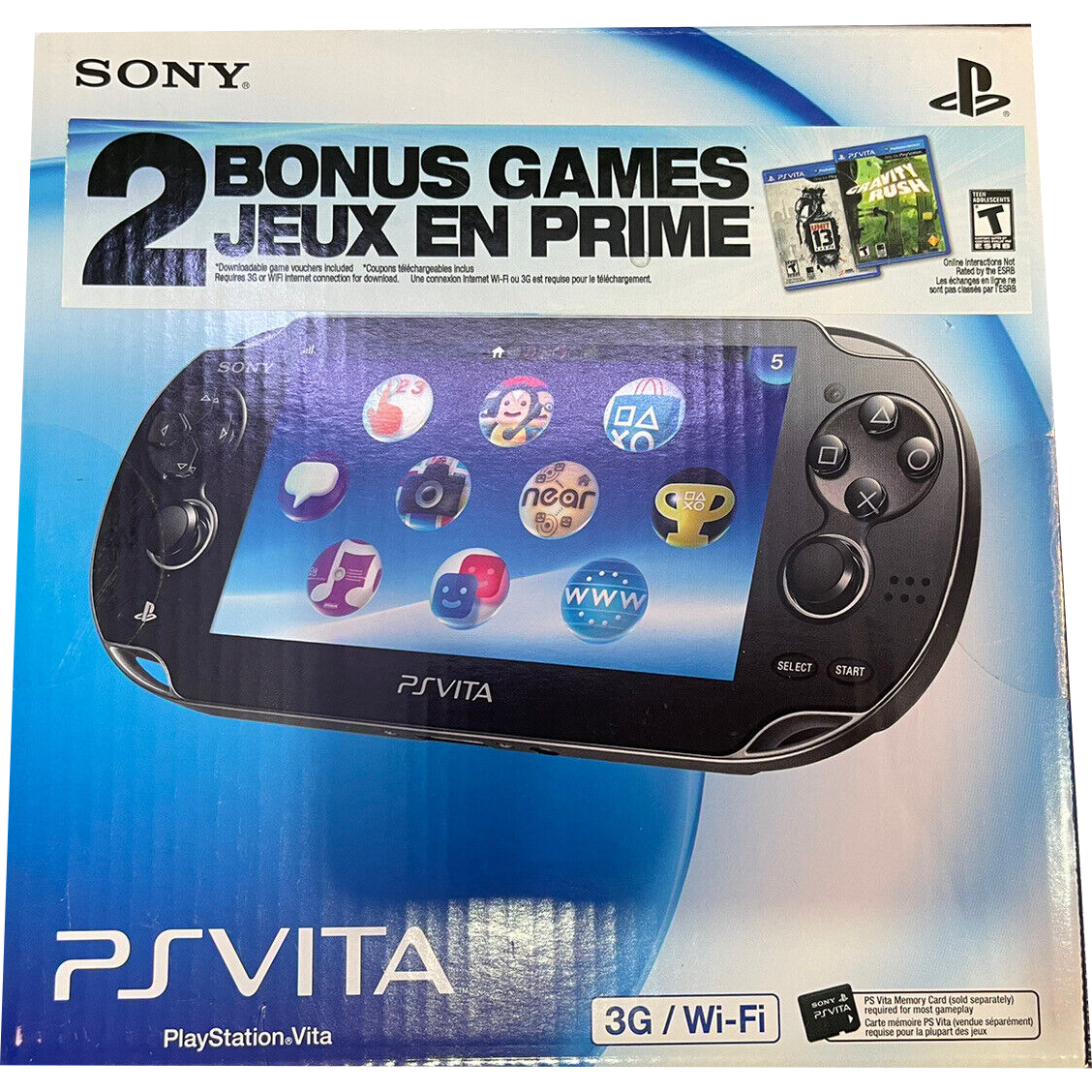 PS Vita System - Model 1101 (Black / 3G) Complete in Box