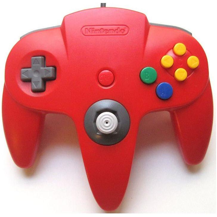 Manette Nintendo 64 de marque (rouge / usagé)