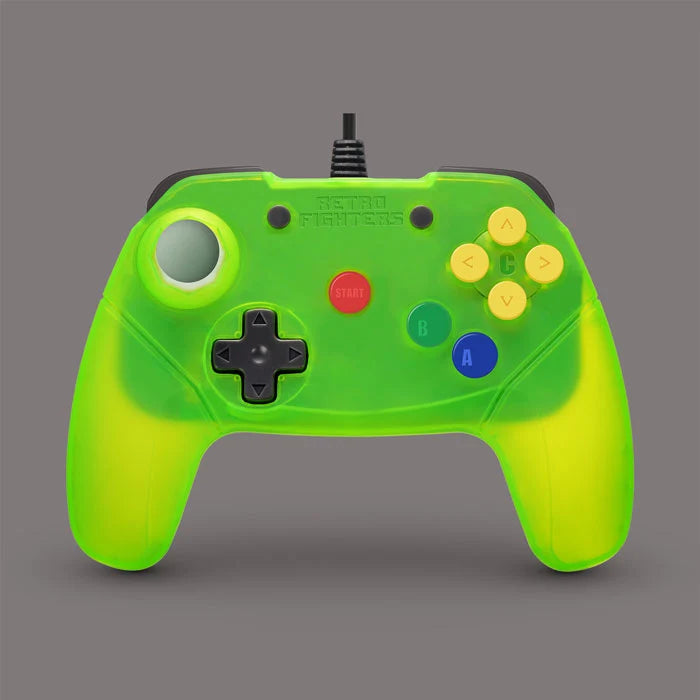 Brawler64 Wired N64 Controller - Extreme Green