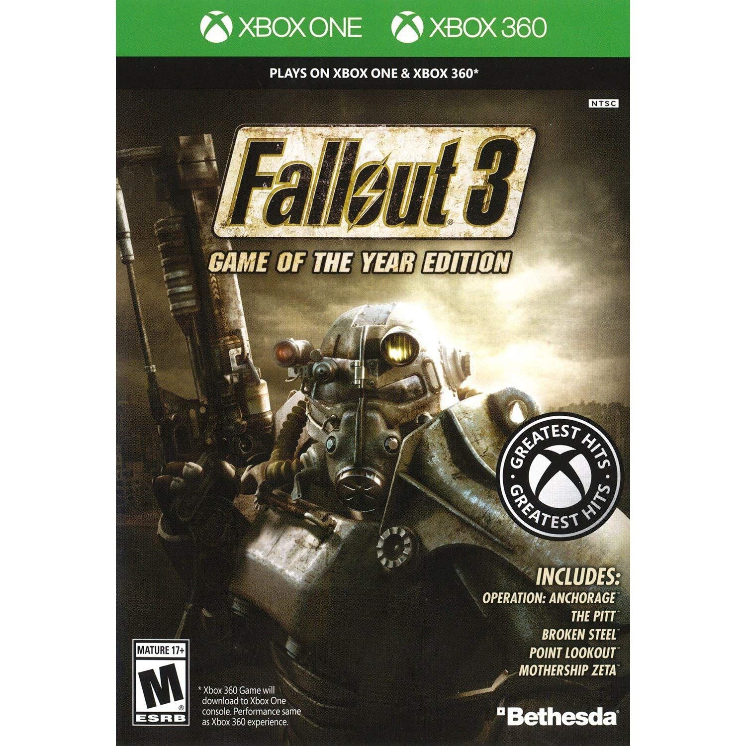 XBOX ONE - Édition Jeu de l'année Fallout 3