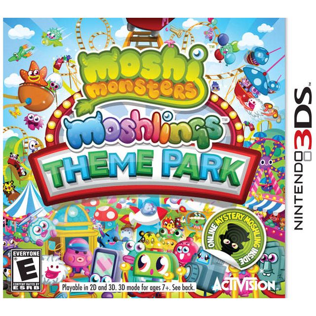 3DS - Moshi Monsters Moshlings Theme Park (In Case)
