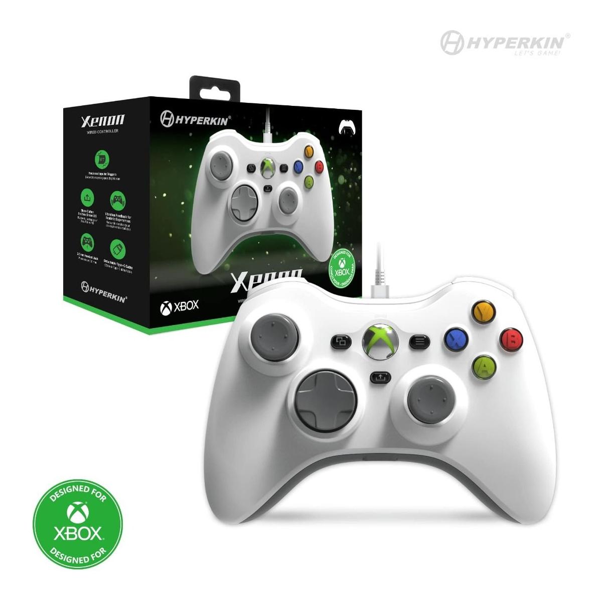 Manette filaire Xenon pour Xbox One / Series X (Blanc)