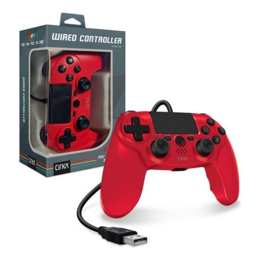 NuForce Wired Controller for PS4, PS3 and PC/MAC (Red)
