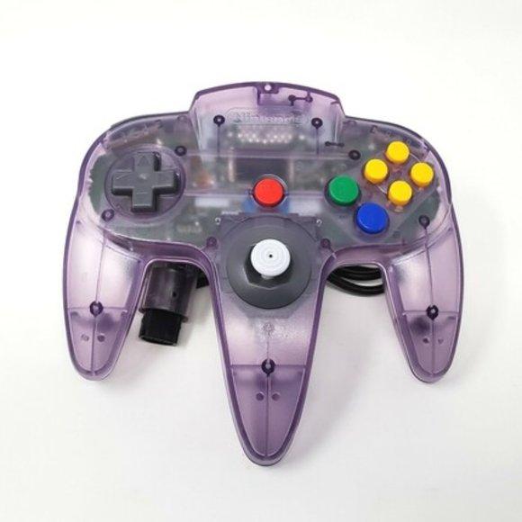 Manette Nintendo 64 de marque avec nouveau stick analogique (Atomik Purple)