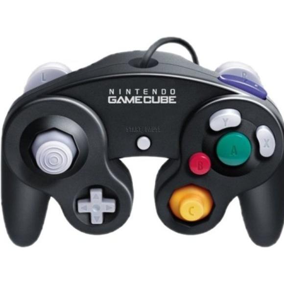 Branded Nintendo Gamecube Controller (Jet Black / Used)