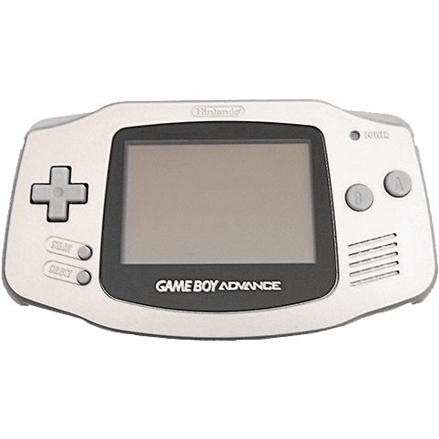 Game Boy Advance System (Platinum / Black Battery Cover)