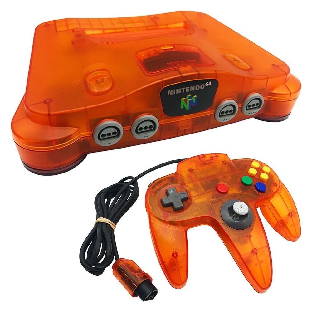 Nintendo 64 System - Fire Orange Funtastic Edition