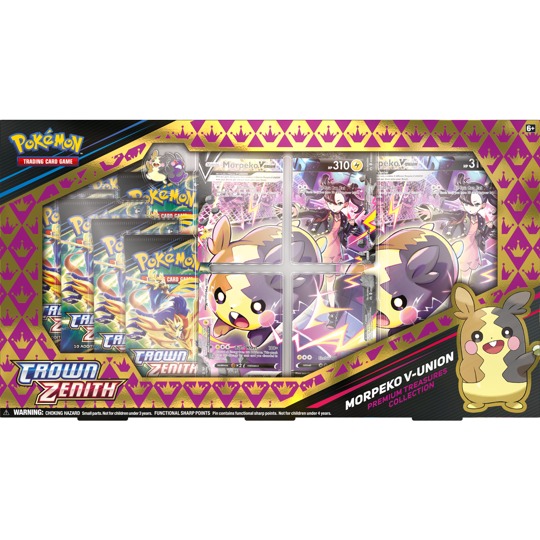 Pokemon - Crown Zenith Morpeko V-Union Premium Treasures Collection