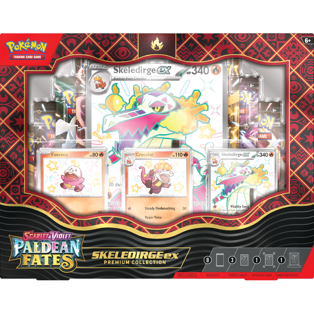 Pokémon - Destins Paldéens Écarlate et Violet Skeledirge ex Premium Collection