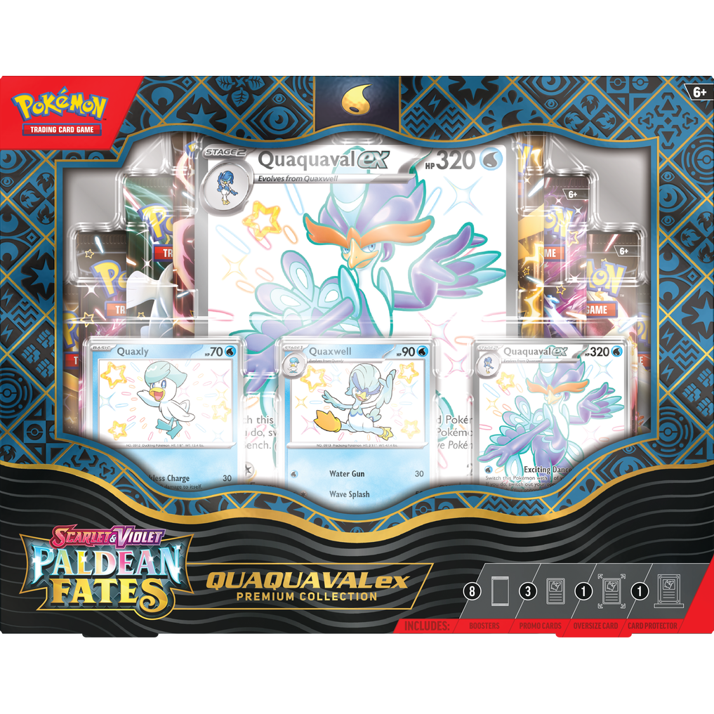 Pokemon - Scarlet & Violet Paldean Fates Quaquaval ex Premium Collection