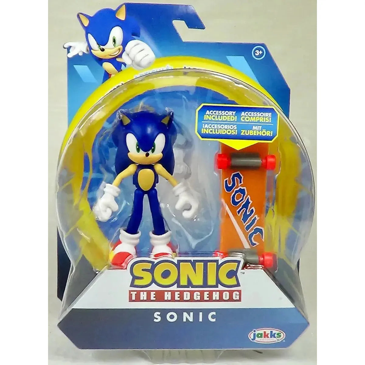 Sonic the Hedgehog Skateboard Action Figure by Jakks