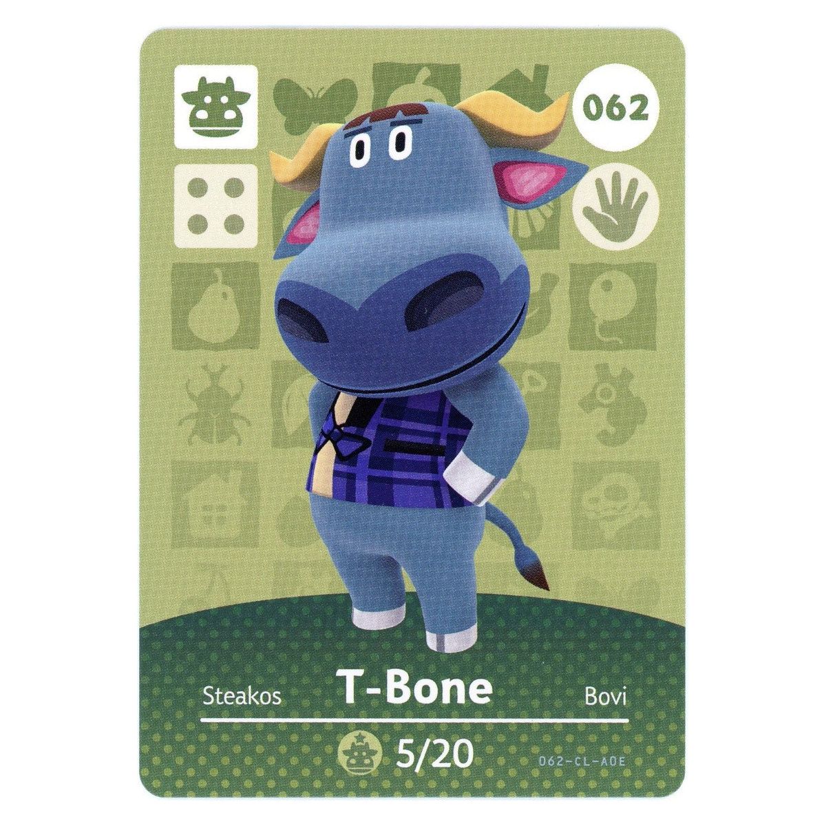 Amiibo - Animal Crossing T-Bone Card (#062)
