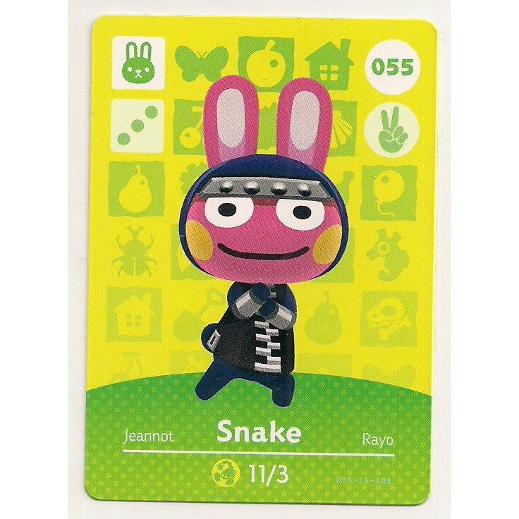 Amiibo - Animal Crossing Snake Card (#055)