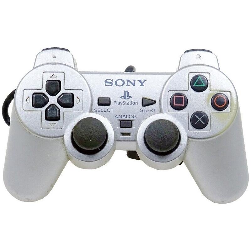 Silver Ps2 Controller Sony Branded PlayStation 2 DualShock Controller (Silver)