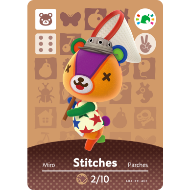 Amiibo - Carte Animal Crossing Stitches (Festival Amiibo)