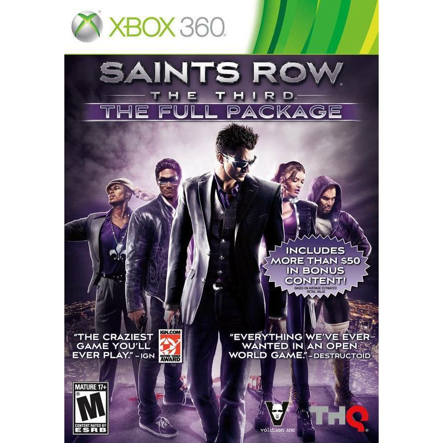 XBOX 360 - Saints Row The Third Full Package