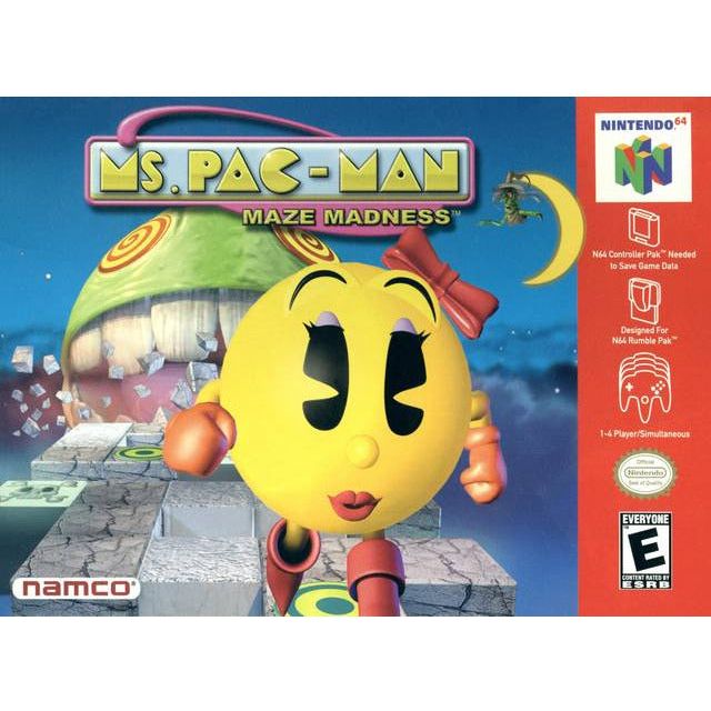 N64 - Mme Pac-Man Maze Madness (complet dans la boîte)