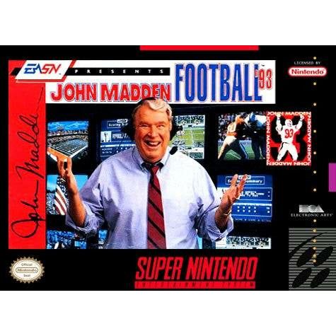 SNES - John Madden Football '93 (Complete in Box)