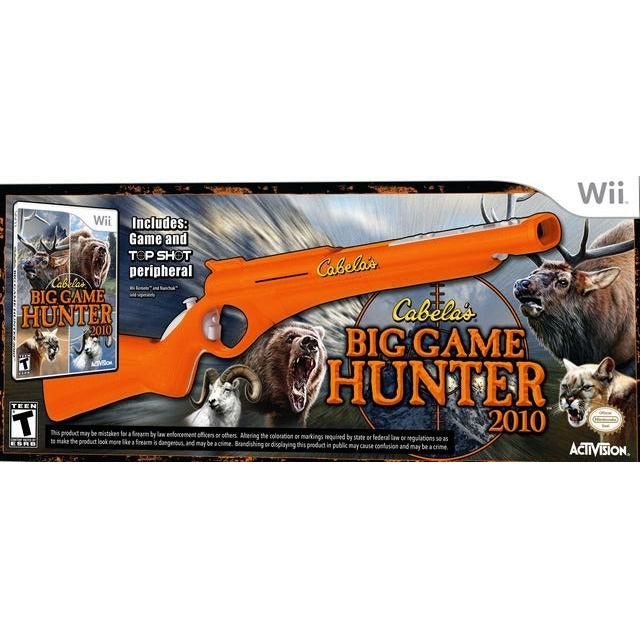 Wii - Cabela's Big Game Hunter 2010 and Top Shot Peripheral