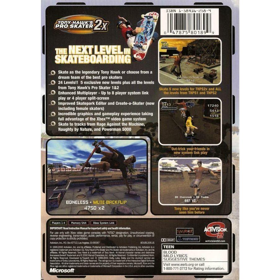 XBOX - Tony Hawk's Pro Skater 2x