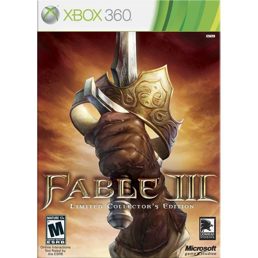 XBOX 360 - Couverture collector limitée de Fable III