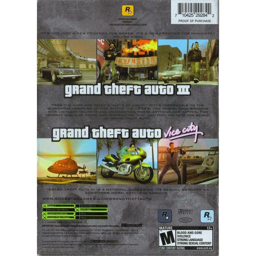 XBOX - Pack Double Grand Theft Auto