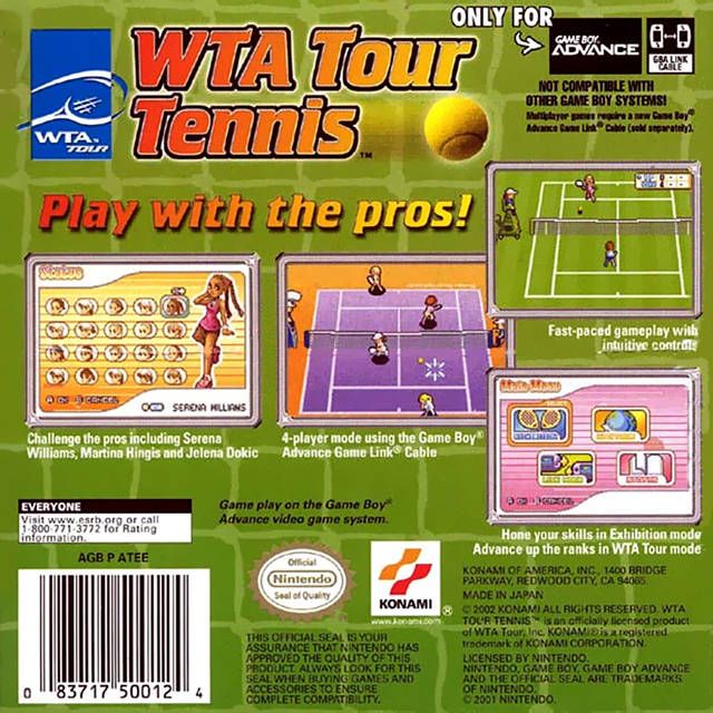 GBA - WTA Tour Tennis (Cartridge Only)