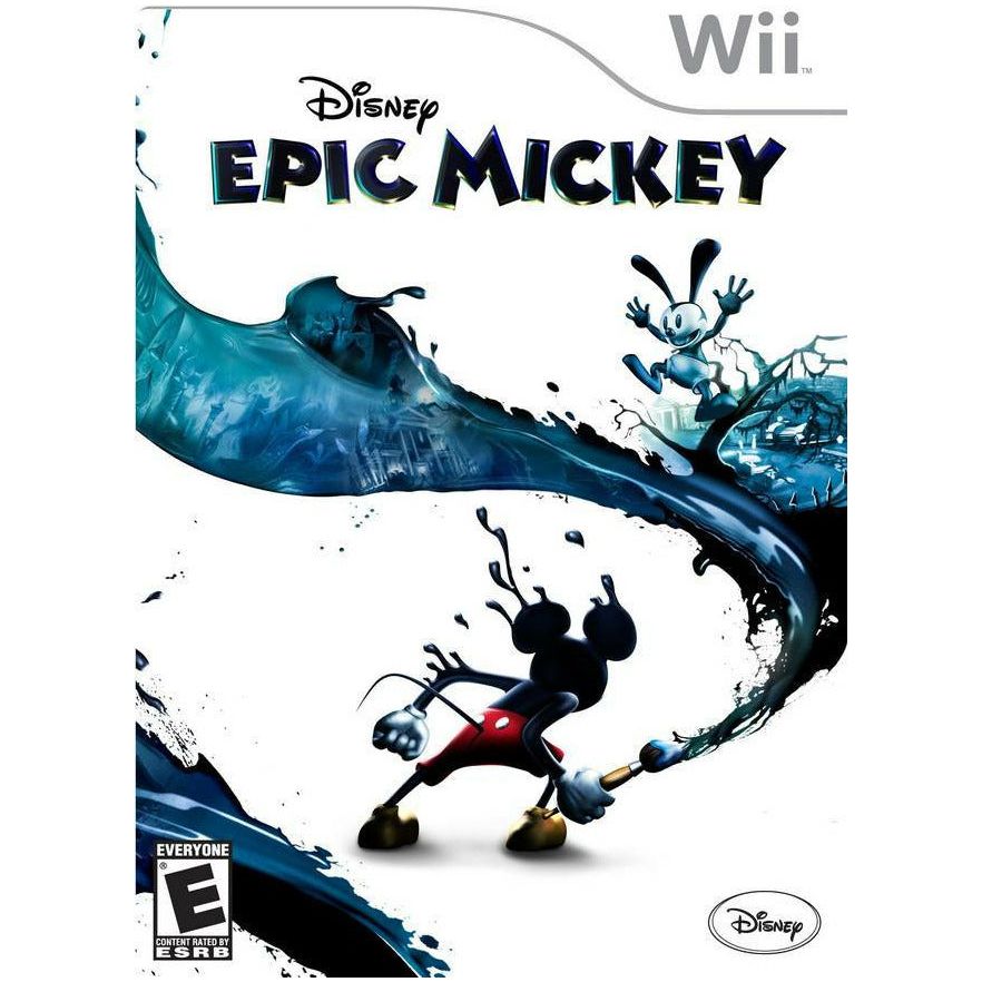 Wii - Disney Epic Mickey w/ Paint Brush Nunchuk